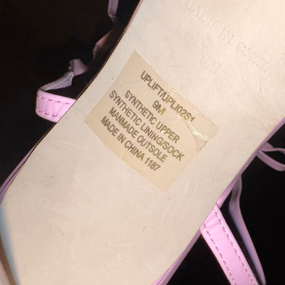 Steve Madden Uplift Pink Strappy Lace Up Ankle Wrap Heels Women’s Size 9 - Picture 9 of 11
